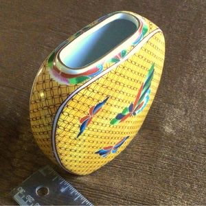 Cloisonné Vase. 1981 Takamashi San Fransisco. Vintage.